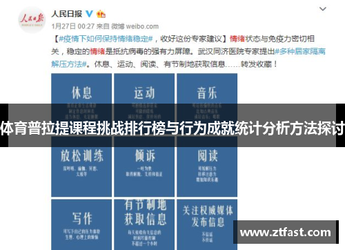 体育普拉提课程挑战排行榜与行为成就统计分析方法探讨